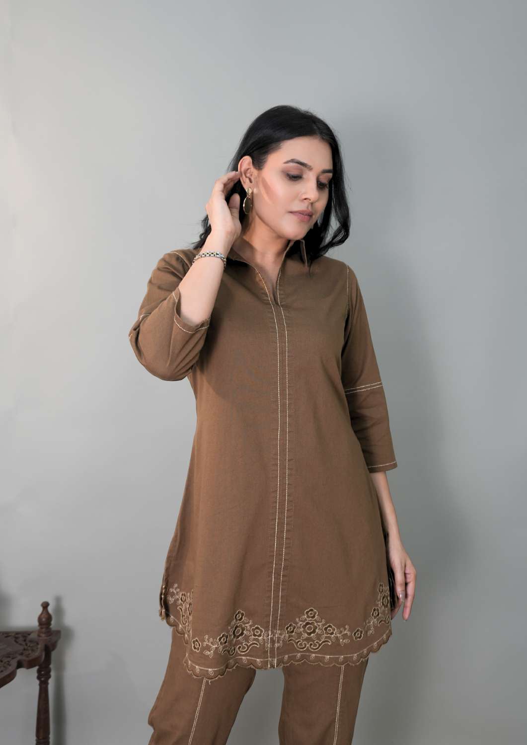 Cutwork Charm Co-ord Set