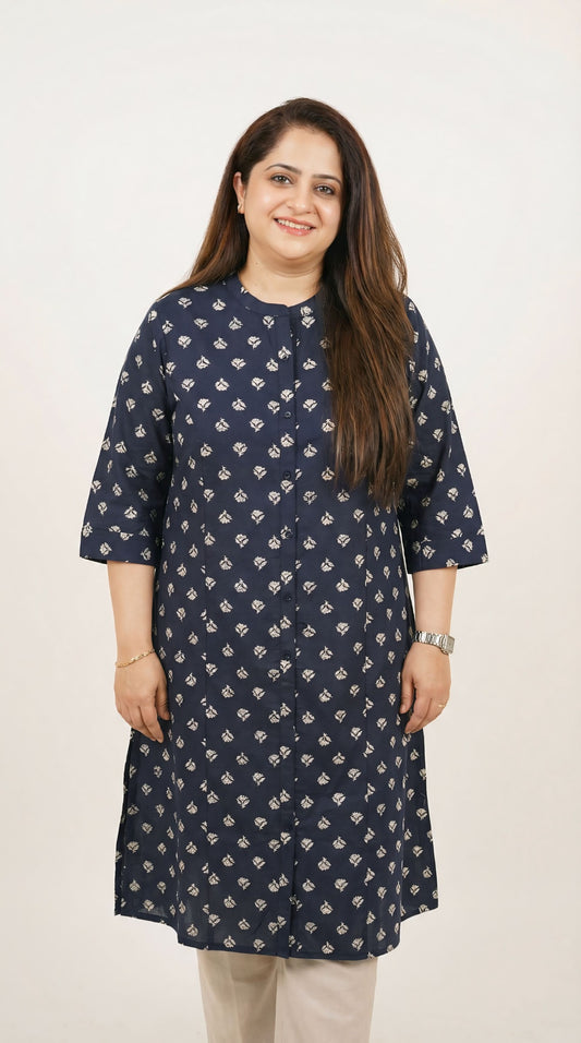 Summer Florals Printed Kurta - Etiquette Apparel