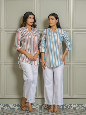 Women’s Striped Blend Shirts