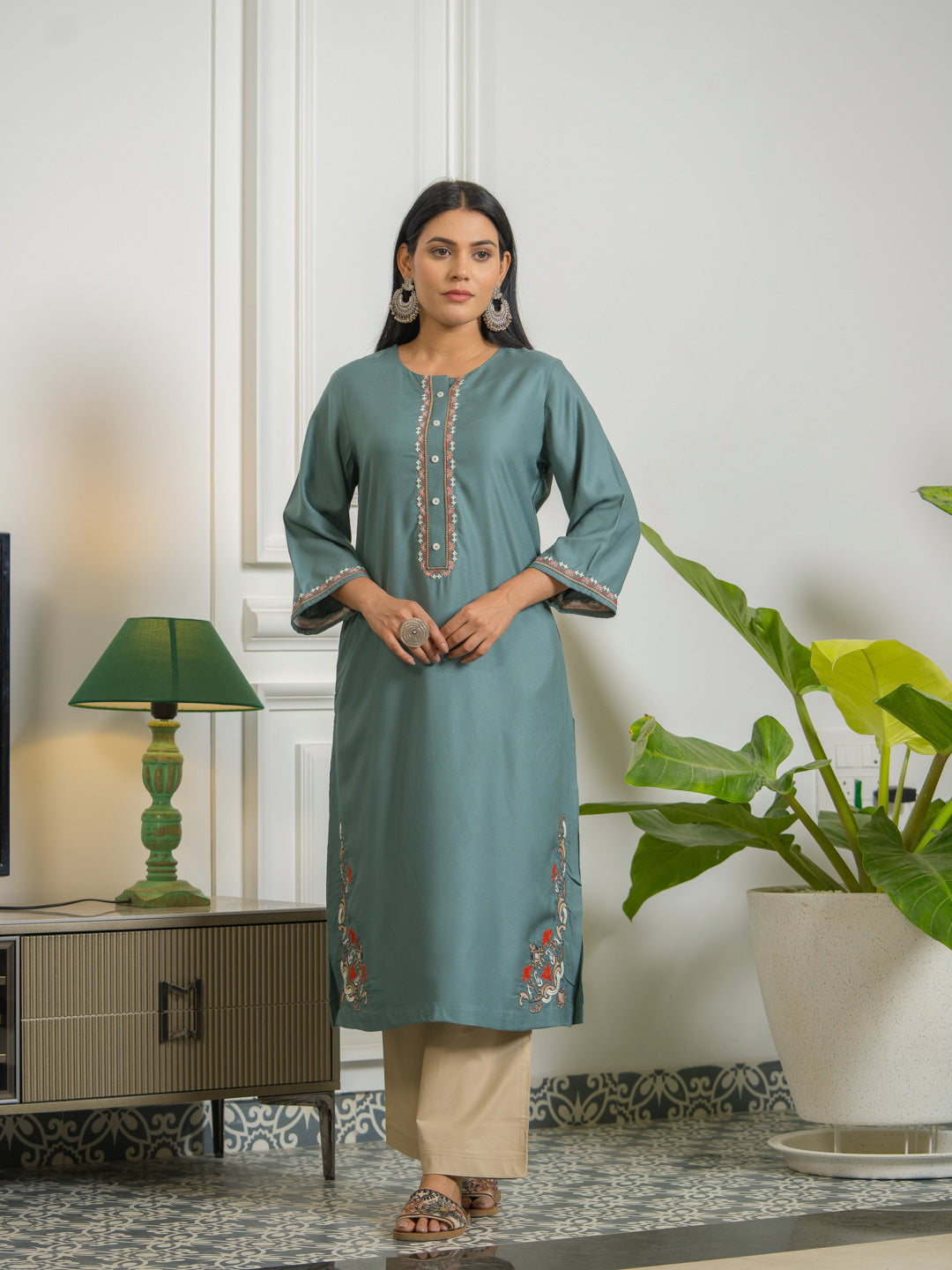 Product Carousel Image 15: Designer Kurta with Sleeve Detail
