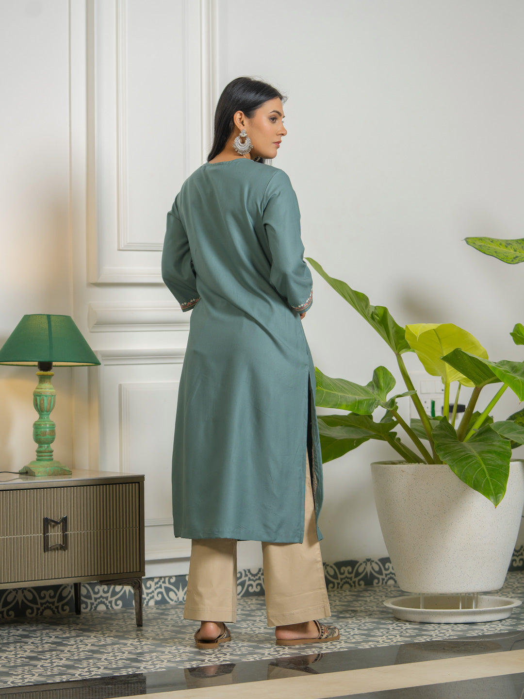 Product Carousel Image 7: Designer Kurta with Sleeve Detail
