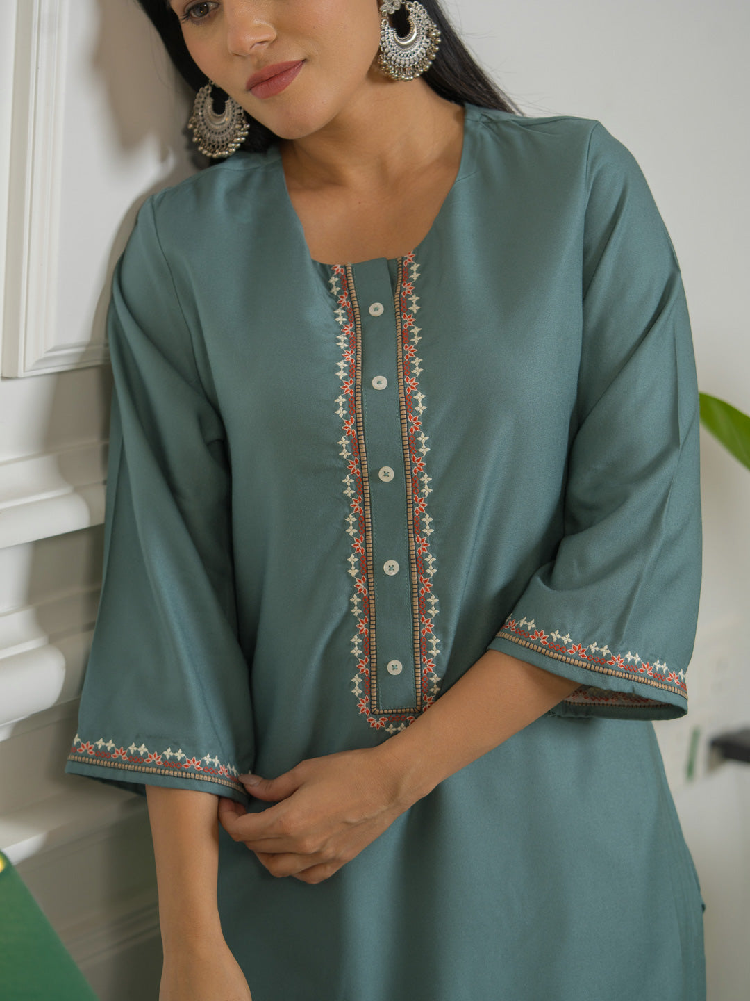 Product Carousel Image 6: Designer Kurta with Sleeve Detail