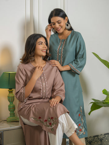 Designer Kurta with Sleeve Detail