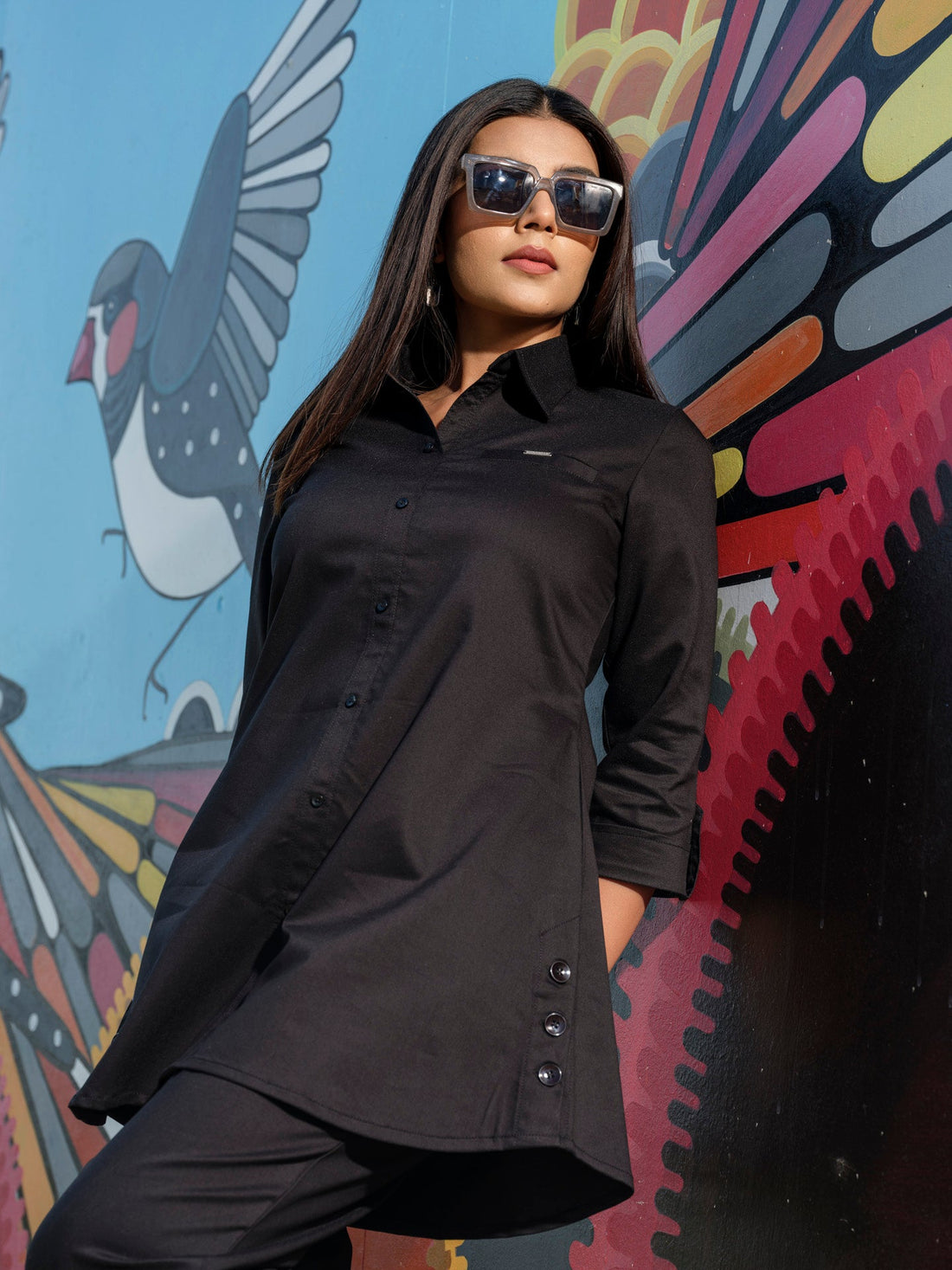 Crisp, Sturdy Solid colored Rugged top - Etiquette Apparel