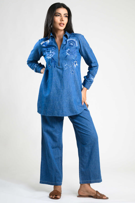 Edge & Embroidery Co-ord Set - Etiquette Apparel