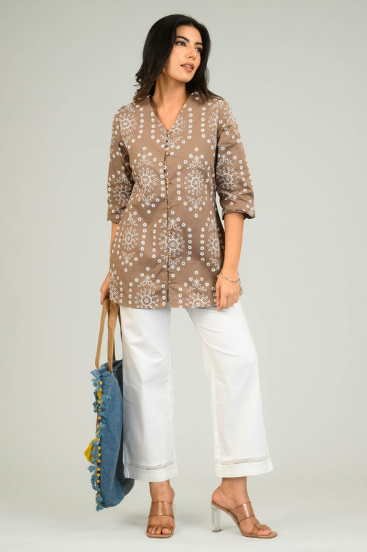 Artistry in Texture Top - Etiquette Apparel