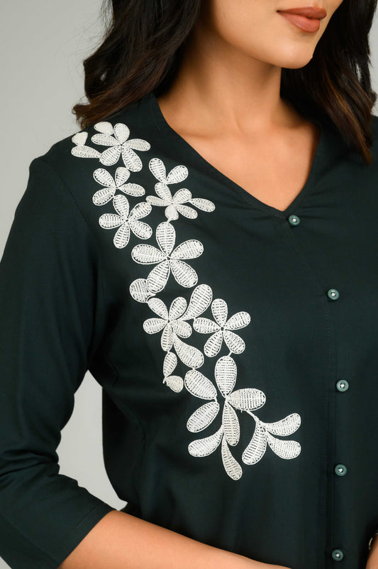 Floral Play Modal Top - Etiquette Apparel
