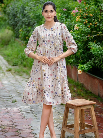 Floral print dress - Etiquette Apparel