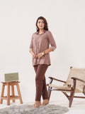 Product Carousel Image 3: Solid Colored Top With Cutwork Embroidery in Front and Sleeves