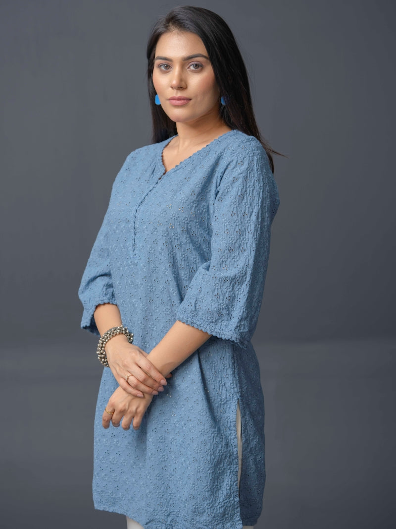 Product Carousel Image 13: Monotone Schiffli Top