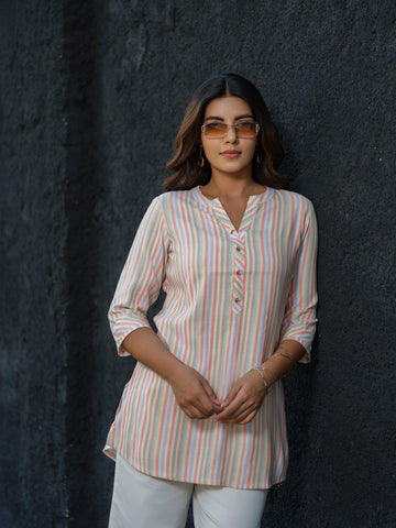 Candy Stripe Top - Etiquette Apparel