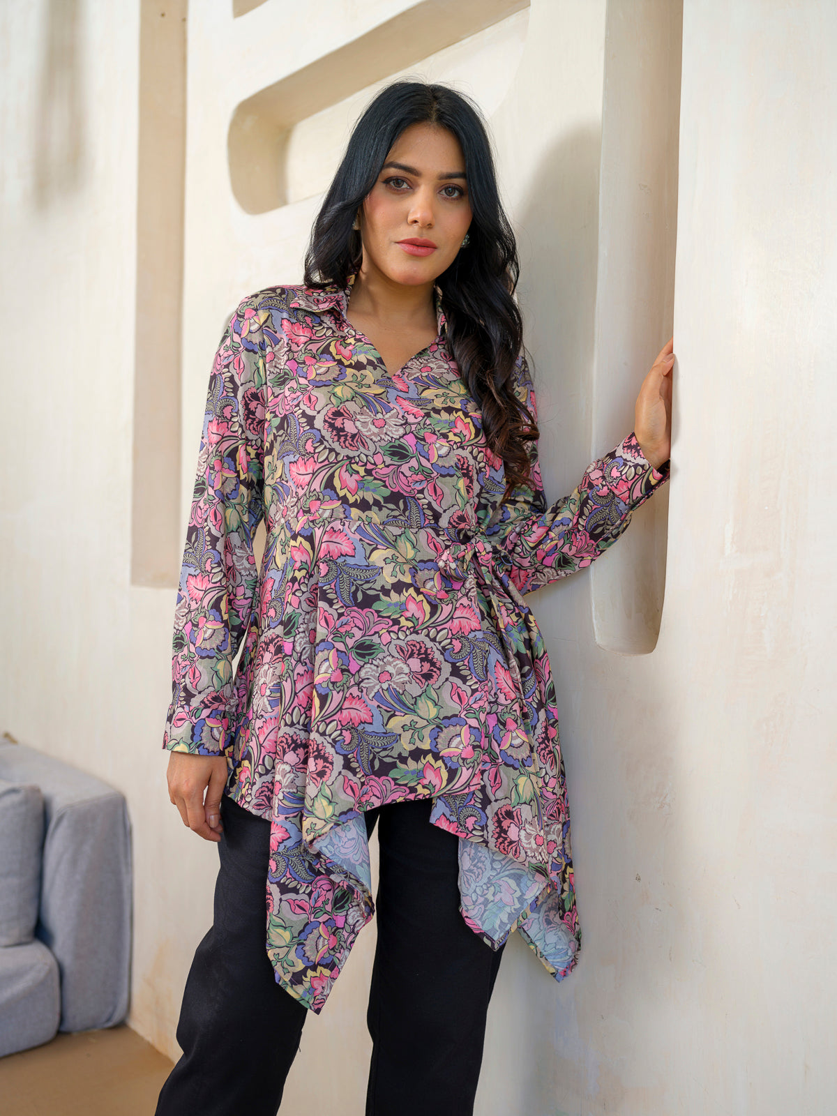 Product Carousel Image 1: Handkerchief Hem Top