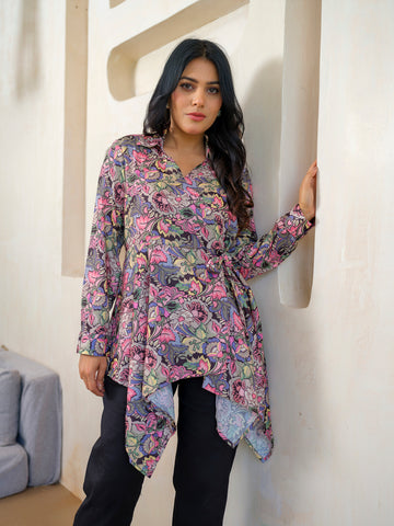 Handkerchief Hem Top - Etiquette Apparel