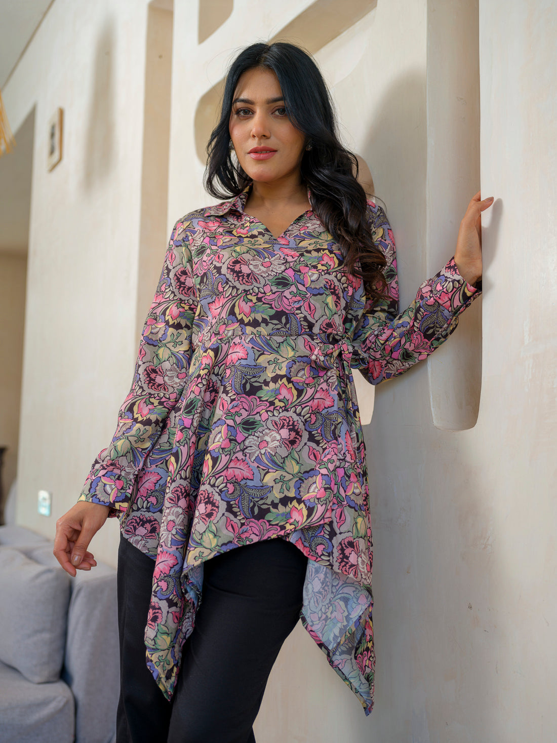 Handkerchief Hem Top - Etiquette Apparel