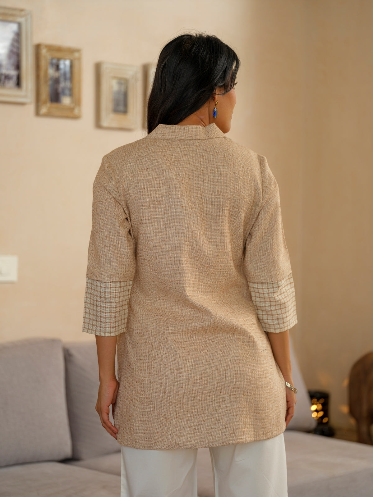 Product Carousel Image 8: Texture Twist Collared Top