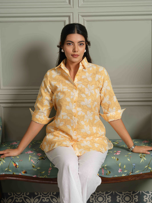 Green Floral-Play Top - Etiquette Apparel