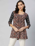 Product Carousel Image 2: Indie print mix match pleated top