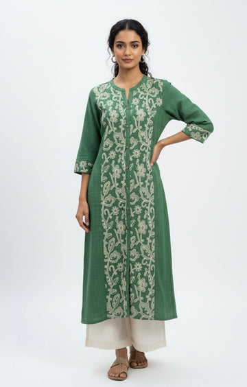 All-Over Embroidered Mal Top - Etiquette Apparel