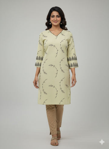 Mal All Over Embroidered Kurta - Etiquette Apparel