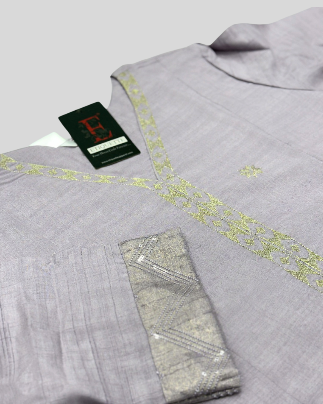 Product Carousel Image 3: Solid Coloured Pleated Kurta
