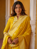 Product Carousel Image 1: Haldi Mehndi Woven Kurta Set with Dupatta