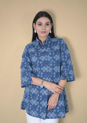 Effortless Denim Charm Top
