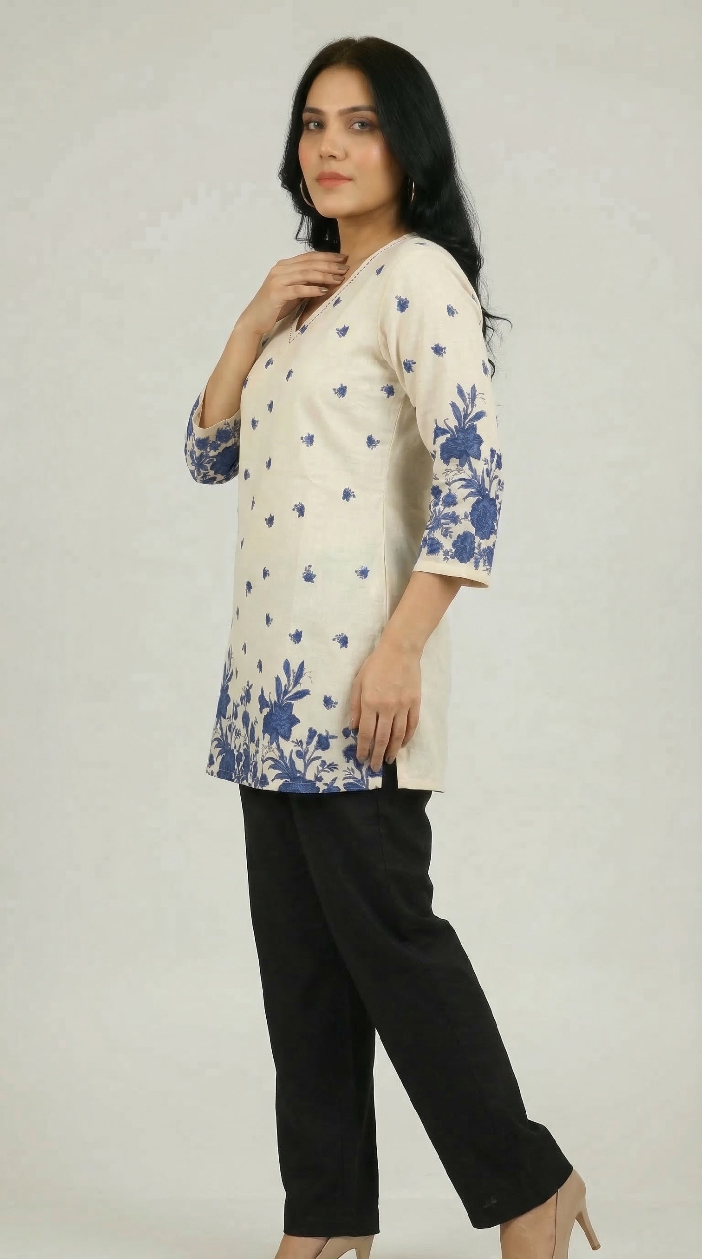 Summer florals printed top - Etiquette Apparel