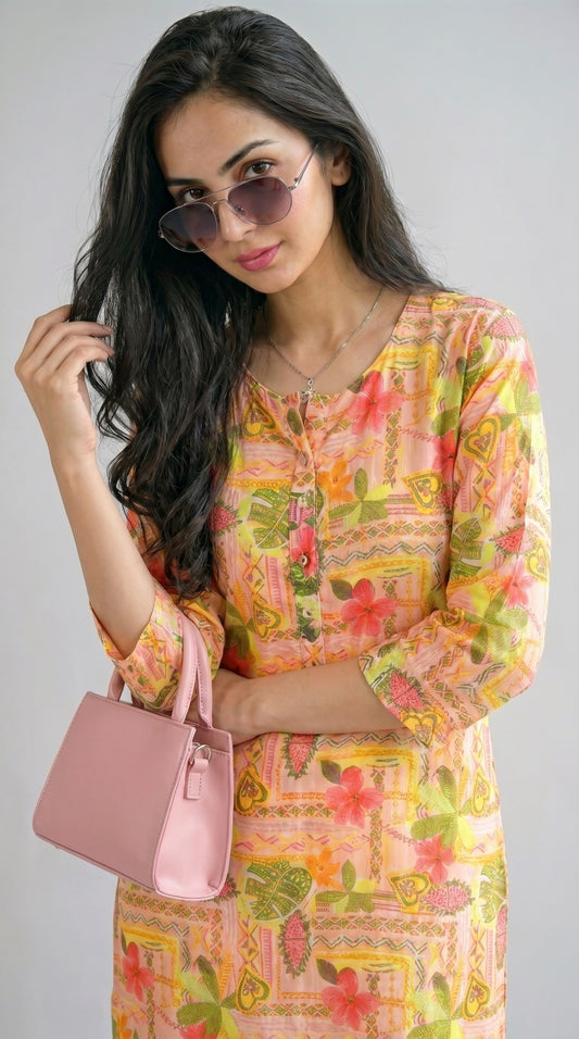 Wander Print Kurta - Etiquette Apparel