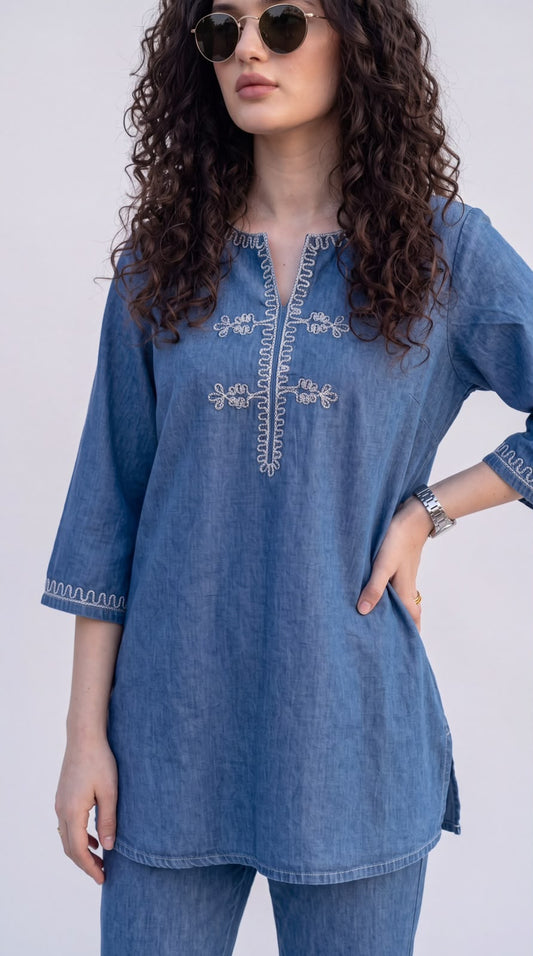 Easy Breezy Denim Co-ord Set