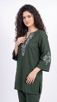 Geometric Embroidered Co-ord Set - Etiquette Apparel