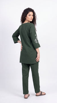 Geometric Embroidered Co-ord Set - Etiquette Apparel