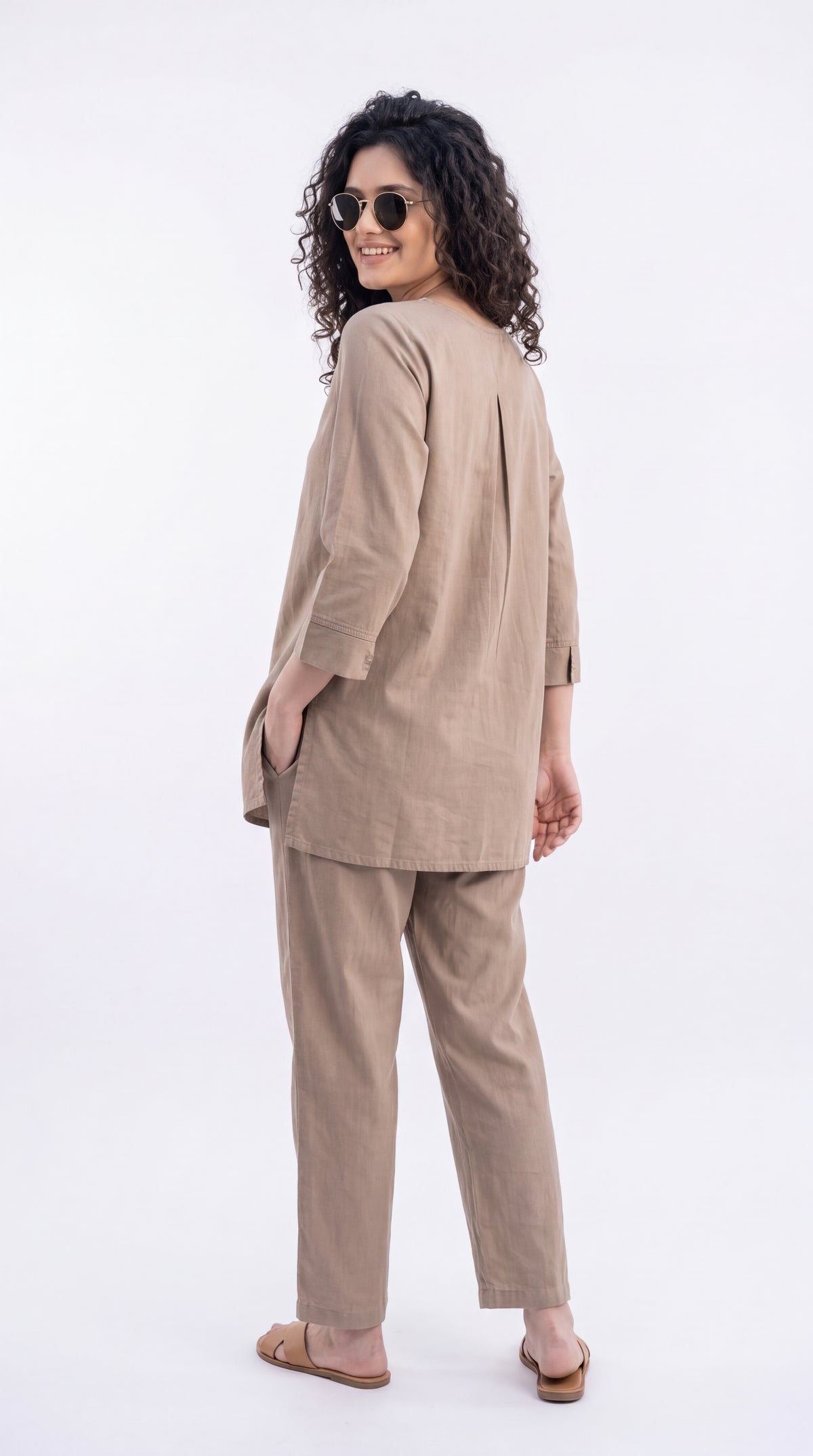 Embroidered Straight Co-ord Set - Etiquette Apparel