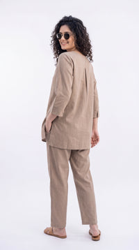 Embroidered Straight Co-ord Set - Etiquette Apparel