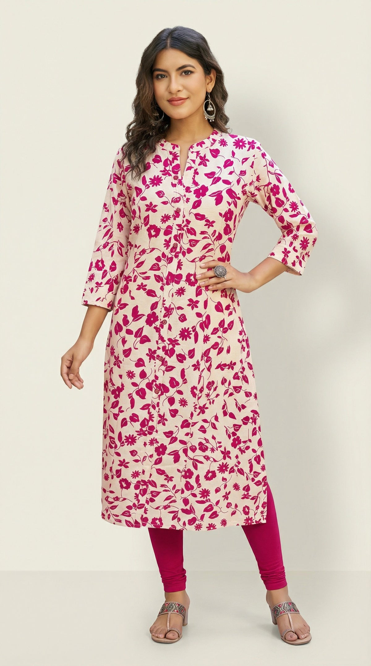 Summer Florals Printed Kurta - Etiquette Apparel