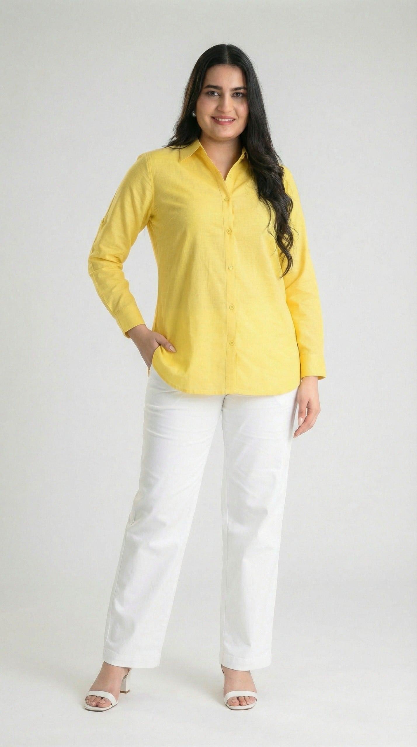 Product Carousel Image 9: Power Dressing in Soft Hues Top