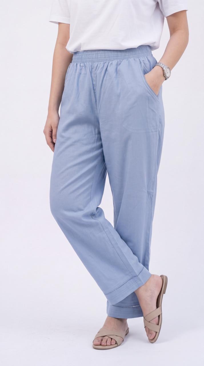 Full Broad Elasticated Pants - Etiquette Apparel