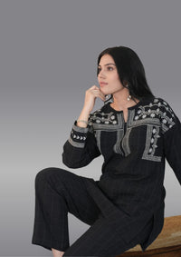 When Black Met White Co-ord Set - Etiquette Apparel