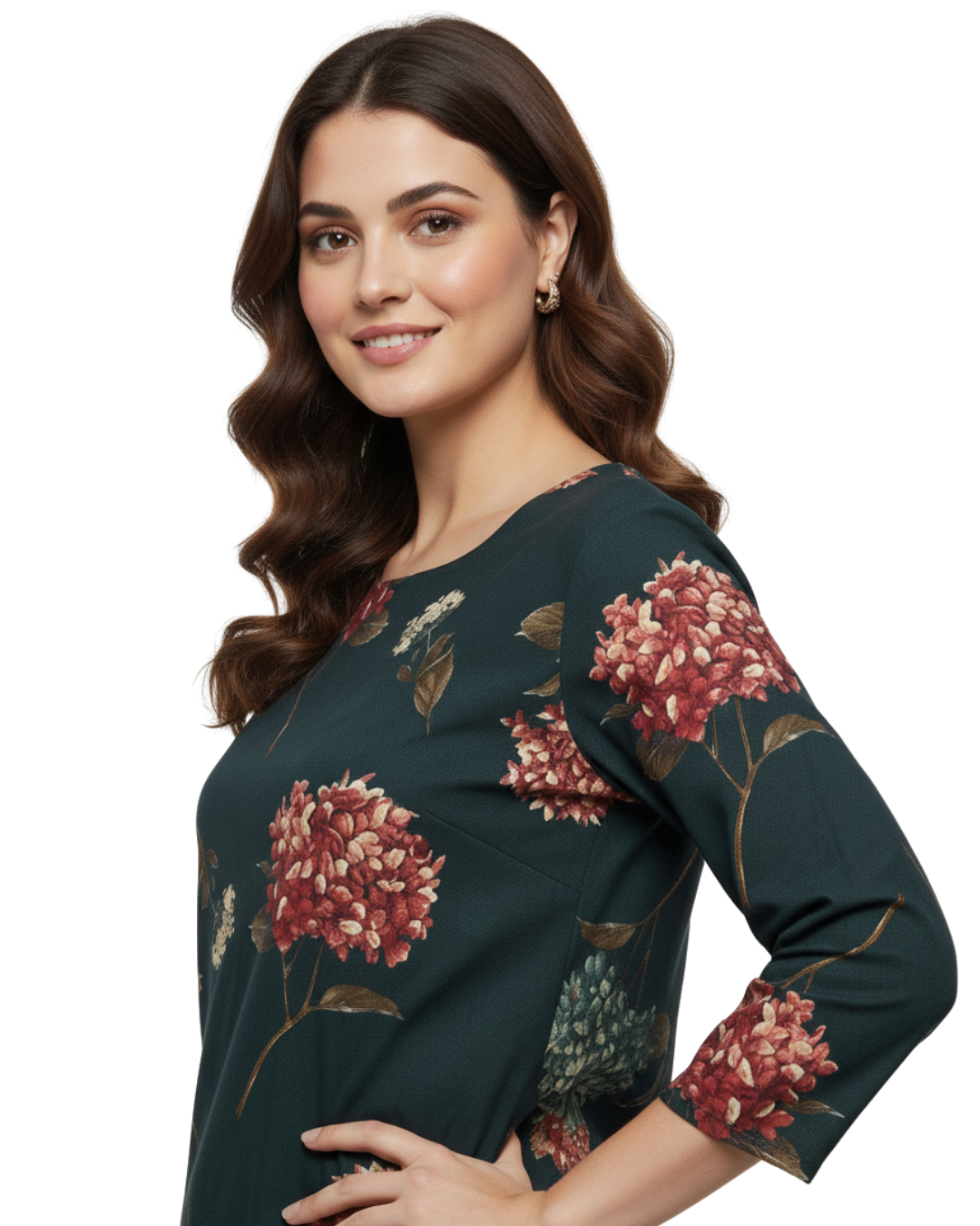 Product Carousel Image 3: Print Padestal Kurta Set