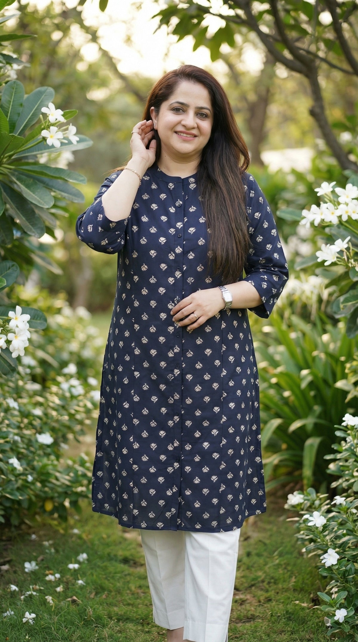 Summer Florals Printed Kurta - Etiquette Apparel