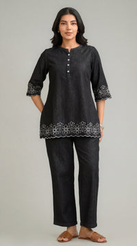 Black is New Blue Co-ord Set - Etiquette Apparel