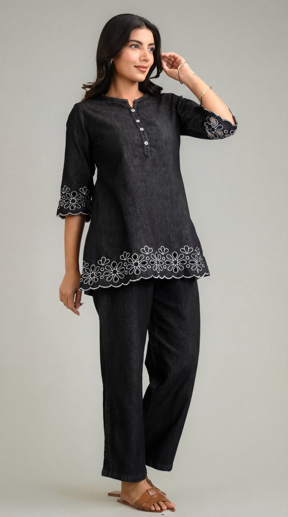 Black is New Blue Co-ord Set - Etiquette Apparel 