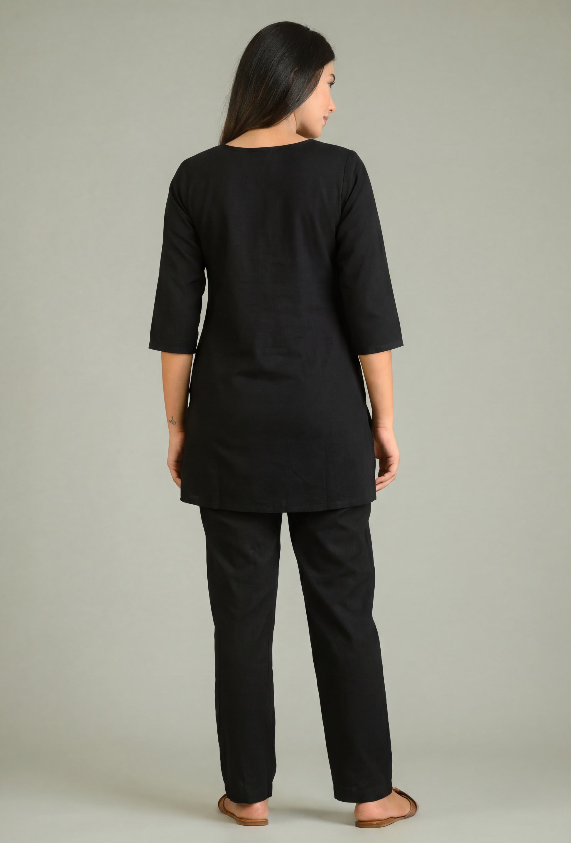 Product Carousel Image 6: Black Denim Bloom Co-ord Set