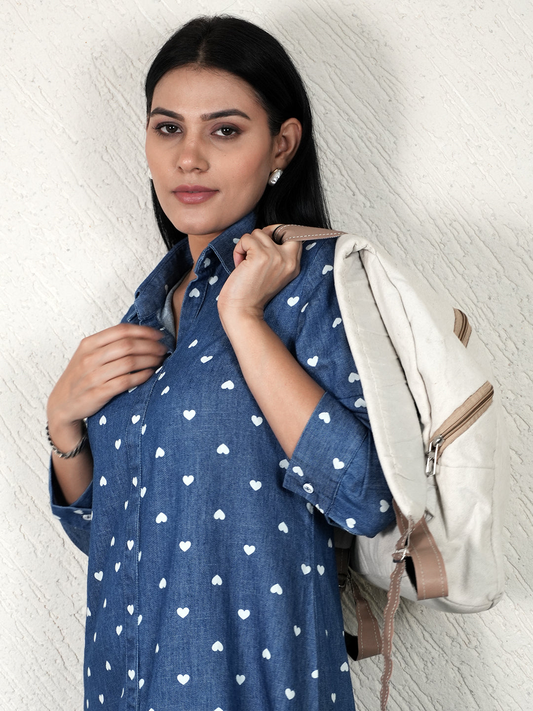 Product Carousel Image 4: Denim Dress with a Heart