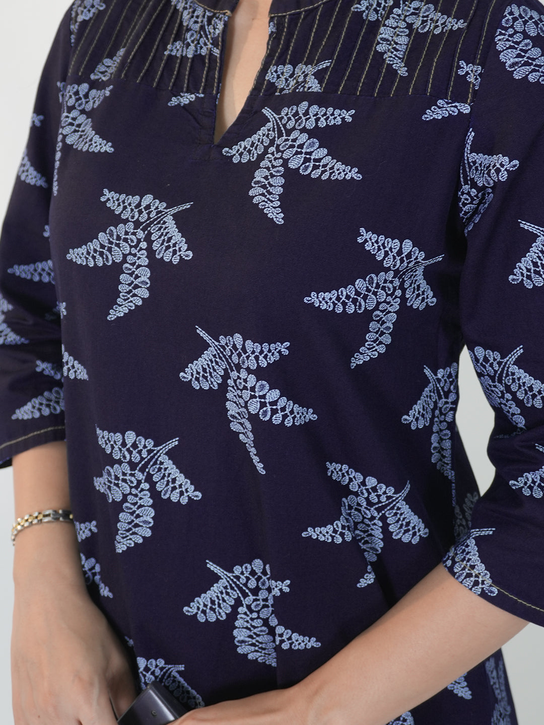 The Everyday Denim Edit Kurta - Etiquette Apparel