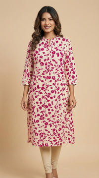 Summer Florals Printed Kurta - Etiquette Apparel