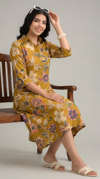 Abstract Summer Ease Dress - Etiquette Apparel