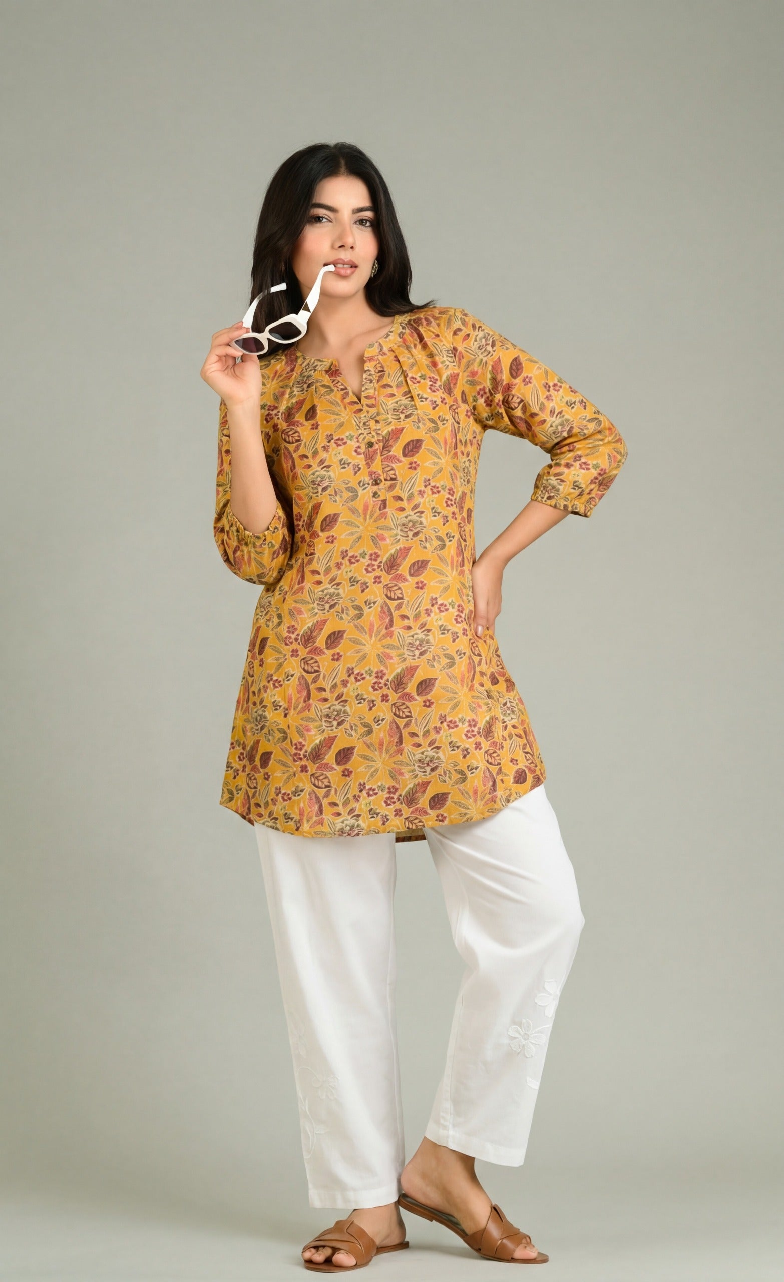 The Dear Embroidered Short Top