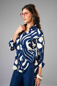 Vintage Wash Print Top - Etiquette Apparel