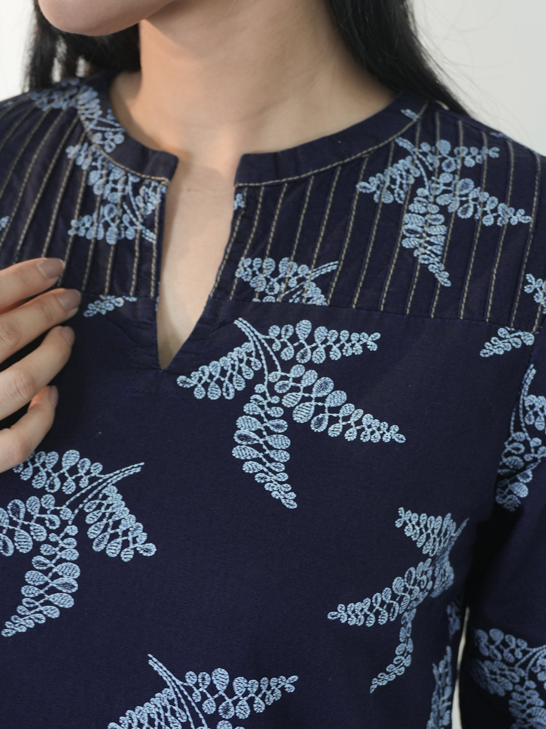 The Everyday Denim Edit Kurta - Etiquette Apparel