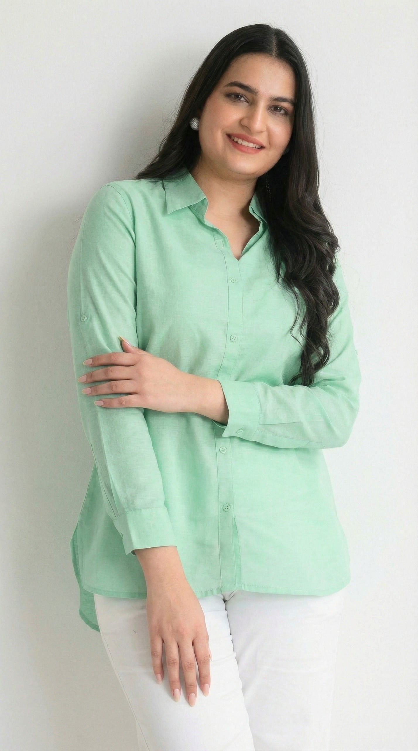 Product Carousel Image 13: Power Dressing in Soft Hues Top